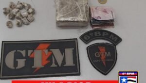 Droga encontrada com menor infrator (foto divulgação)