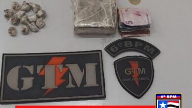 Droga encontrada com menor infrator (foto divulgação)