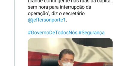 Governo do Maranhão retuitou postagem, do Secretário