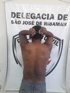 Homicida preso em Ribamar (foto divulgação PCMA)