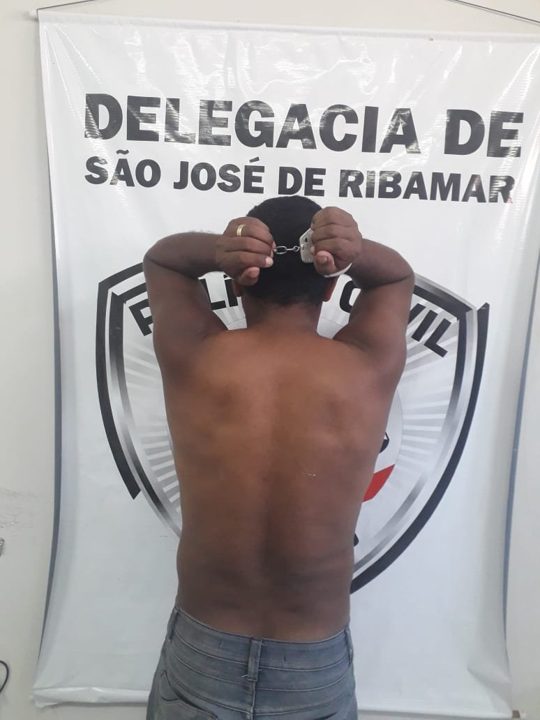 Homicida preso em Ribamar (foto divulgação PCMA)