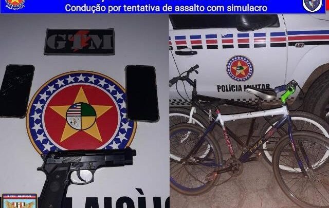 Simulacro e celulares apreendidos