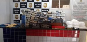 81 kg de maconha e seis kg de cocaína (divulgação PCMA)
