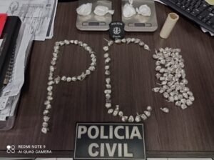 Droga encontrada na casa da presa (divulgação PCMA)