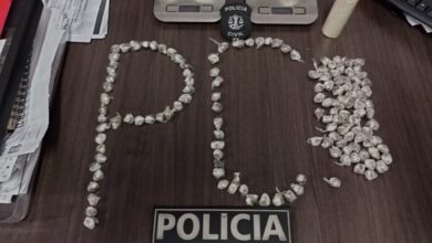 Droga encontrada na casa da presa (divulgação PCMA)