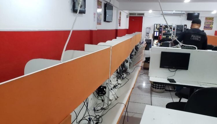 Estabelecimento clandestino de jogo de azar (divulgação PCMA)