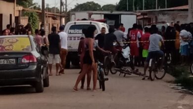 IML no local do homicídio