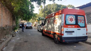 SAMU e PM no local.