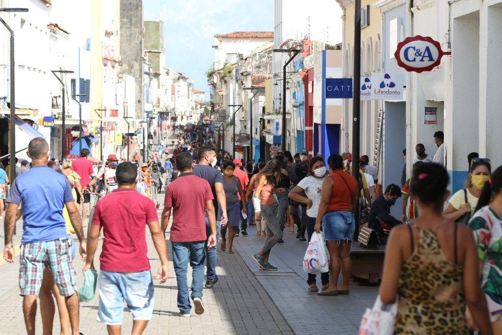 Rua Grande é considerada a área de maior comércio em São Luís — Foto: Adriano Soares/Grupo Mirante