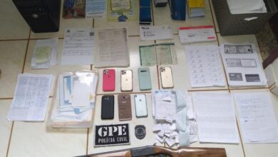Documentos falsos apreendido na casa de candidato
