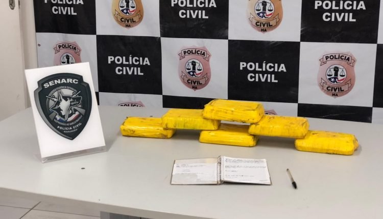 Foto divulgação PCMA. Droga apreendida