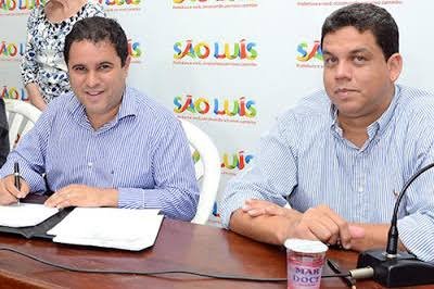 Prefeito Edivaldo Holanda Júnior e Lula Filho