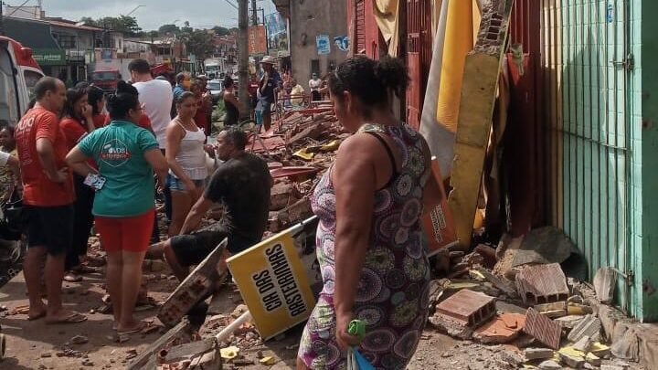 Local do desabamento