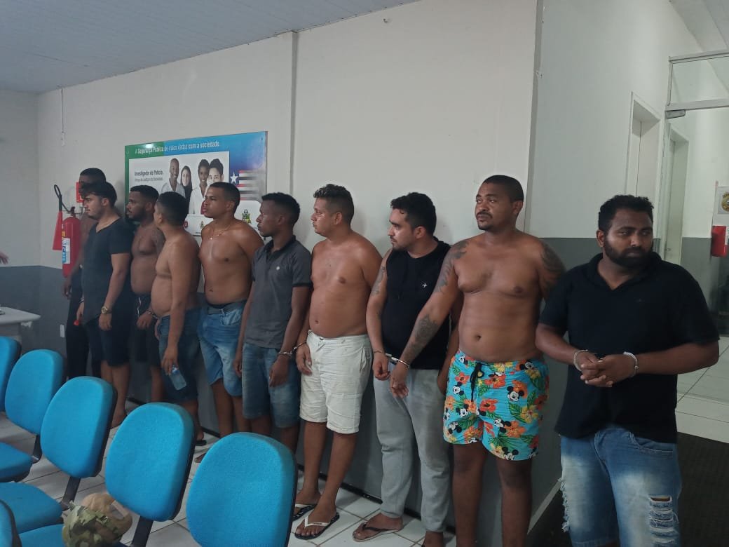 Suspeitos presos ( foto da PCMA)