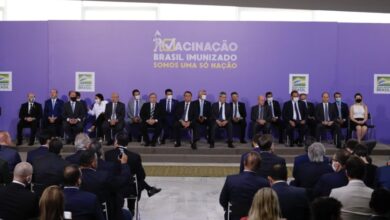 Apresentação oficial do Plano Nacional de Imunização contra a covid-19, no Palácio do Planalto, em Brasília