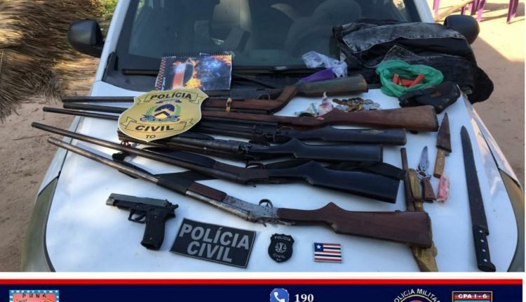 Armas apreendidas em Carolina