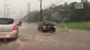 Chuva forte alaga vias, derruba árvores e deixa motoristas ilhados em São Luís