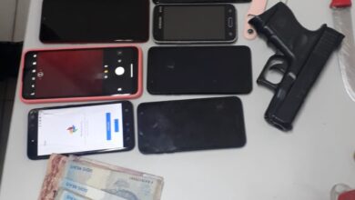 Simulacro de arma de fogo apreendido