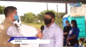 Prefeito Aldo Brown explica a importância das medidas de proteção contra a Covid-19 