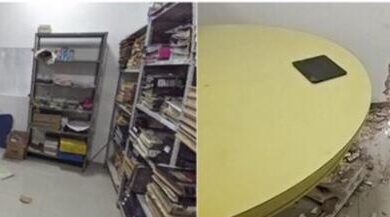 Bandidos tiveram acesso ao cartório após abrir buraco