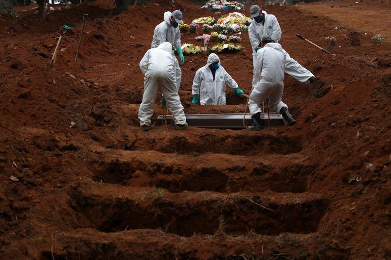 País tem 2.777 mortes por covid-19 em 24h