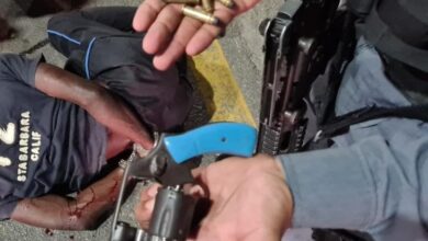 Suspeito foi preso levado ao hospital para receber atendimento médico