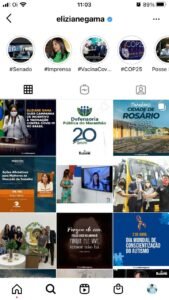 Nas redes sociais da senadora não há manifestações a favor da liberação das atividades religiosas (print feito na manhã do dia 7 de abril)