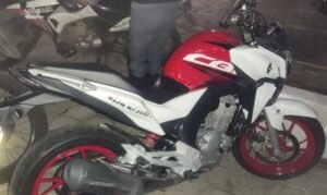 Motocicleta apreendida