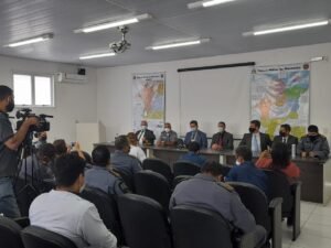 Secretário Jefferson Portela em coletiva de imprensa (divulgação)