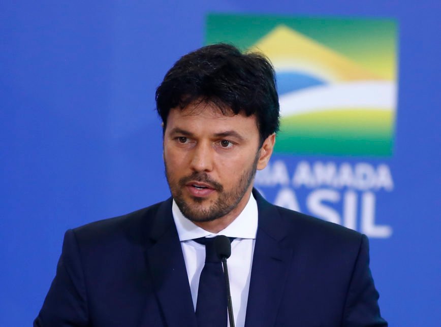 Ministro das Comunicações Fábio Faria, confirma programa Digitaliza Brasil (Foto de Sérgio Lima do Poder 360)