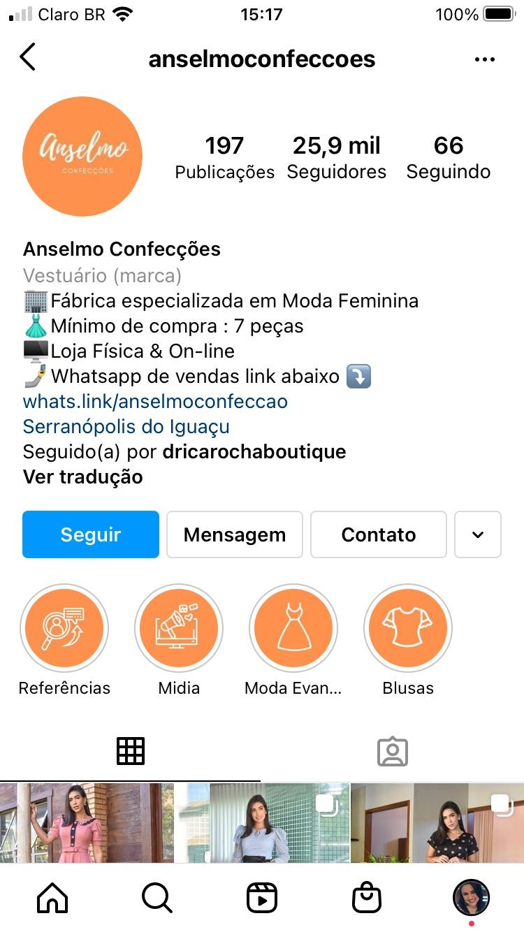 Golpistas voltam a atacar na “internet” com nome de Anselmo Confecções
