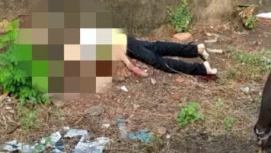Corpo do sexo masculino encontrado no bairro Areinha (Foto: reprodução)