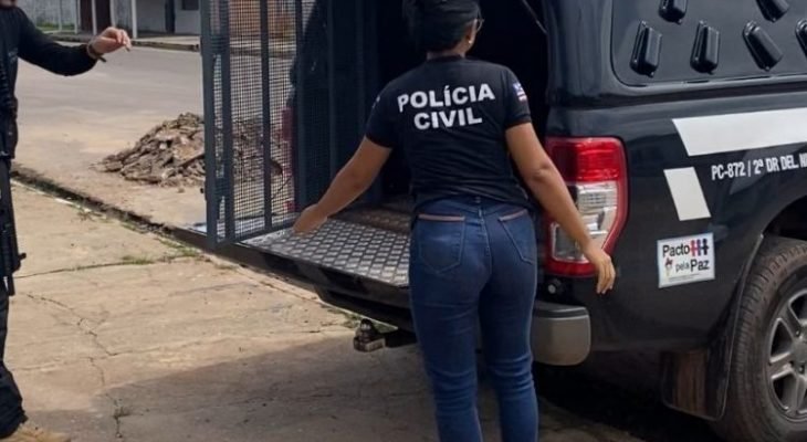 Polícia Civil prendeu acusado de tentar matar cunhada (Reprodução)