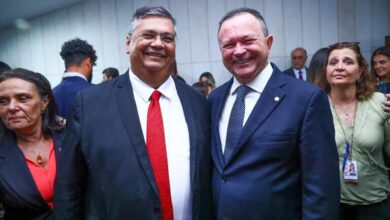 Flávio Dino ao lado do governador Carlos Brandão (Divulgação)