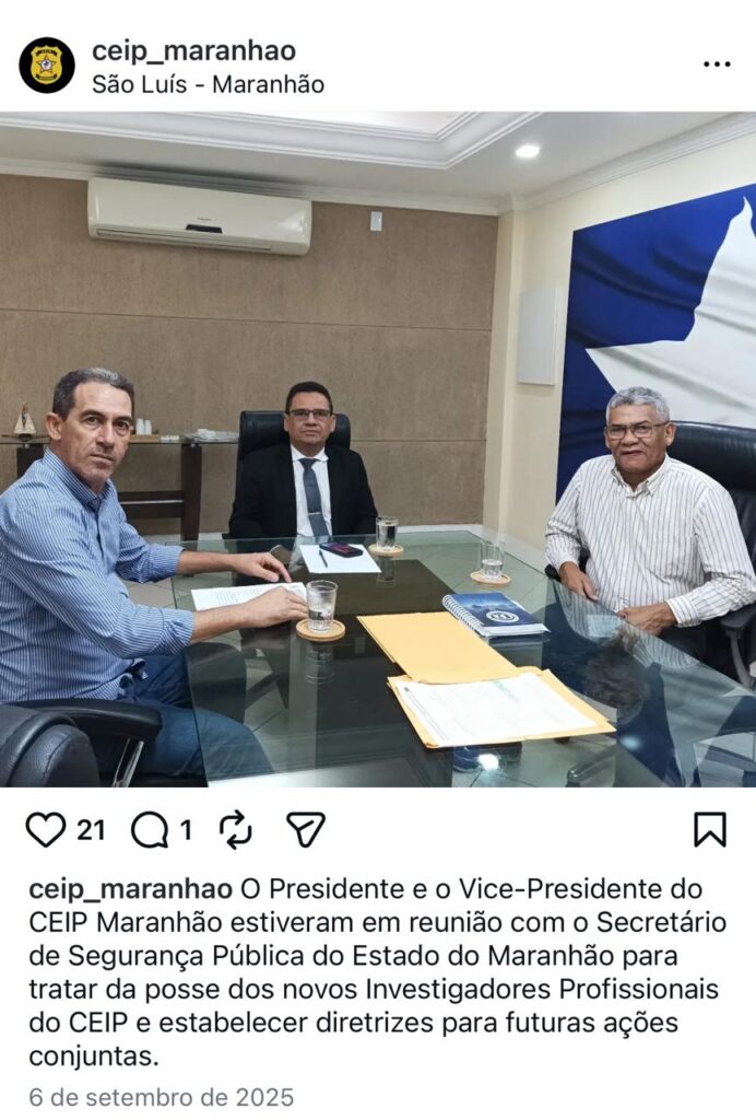 Publicação revela conhecimento do secretário Maurício Martins sobre a CEIP Maranhão